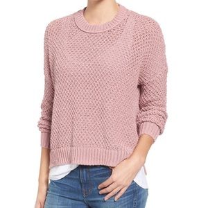 Madewell French Quarter Pullover Sweater - size M - pink awakening